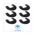 Safety Mats | Boardwalk PSCM-P-000I006M-00-21430 22 in. x 22 in. Non-Slip Rubber Commode Mat 2.0 Disposable Toilet Floor Mat - Black (6/Carton) image number 4