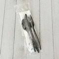 Cutlery Kits | Boardwalk BWKCOMBO6KIT 6-Piece Fork/Knife/Napkin/Pepper/Salt/Spoon Cutlery Kit - Black (250/Carton) image number 3