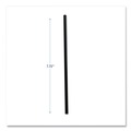 Straws/Stems/Sticks | Boardwalk BWKJSTUW775BK 7.75 in. Polypropylene Jumbo Straws - Black (12500/Carton) image number 5