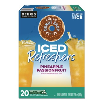  | The Original Donut Shop 5000379381 ICED Refreshers K-Cup Pods - Pineapple Passion Fruit (20/Box)