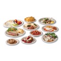 Bowls | Vegware WHBRG-12B 12 oz. Molded Fiber Compostable Sugarcane Tableware Bowl - White (1000/Carton) image number 2