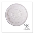 Food Containers & Lids | Eco-Products EP-ECOLID-SPL 12 oz./16 oz./32 oz. World Art PLA-Laminated Plastic Soup Container Lids - White (500/Carton) image number 3