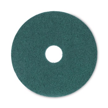 Boardwalk BWK4016GRE 16 in. Diameter Heavy-Duty Scrubbing Floor Pads - Green (5/Carton)