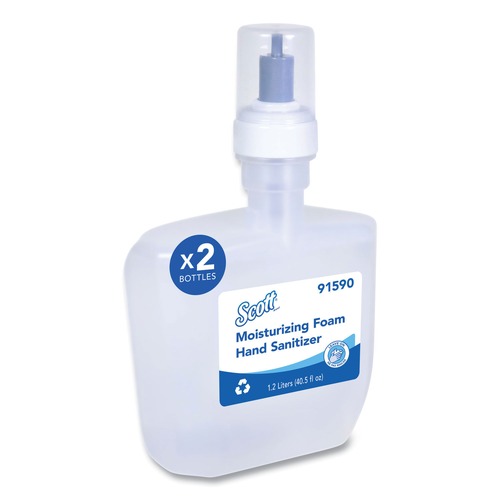 Hand Sanitizers | Scott 91590 Pro 1,200 mL Cassette Moisturizing Foam Hand Sanitizer - Fruity Cucumber Scent (2/Carton) image number 0