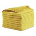 Cleaning Cloths & Wipes | Rubbermaid Commercial 1820580 12 in. x 12 in. Microfiber Cleaning Cloths - Yellow (24/Pack) image number 0
