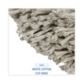 Mop Heads | Boardwalk BWK2032CEA #32 Cut-End Cotton Wet Mop Head - White image number 4