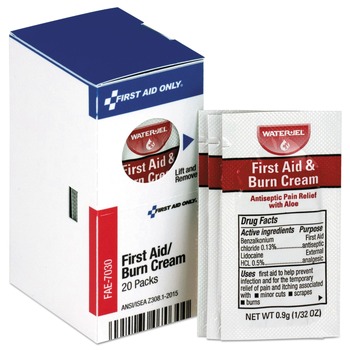 First Aid Only FAE-7030 0.9 grams Packets Burn Cream Refill for SmartCompliance General Business Cabinet (20/Box)