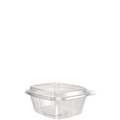 Food Containers & Lids | Dart CH16DED ClearPac SafeSeal 16 oz. Domed Lid Plastic Tamper-Resistant/Evident Containers - Clear (200/Carton) image number 0