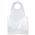 Aprons & Bibs | AmerCareRoyal RPA20 28 in. x 46 in. 1 mil Heavyweight Poly Aprons - One Size Fits All/White (500/Carton) image number 0