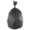 Low-Density Trash Bags | Inteplast Group WSLW3858SHK Low-Density 60 Gallon 38 in. x 58 in. Commercial Can Liners - Black (100/Carton) image number 0