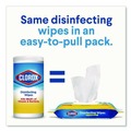 Cleaning Cloths & Wipes | Clorox 31430 8 in. x 7 in. 1-Ply Flex Pack Disinfecting Cleaning Wipes - Fresh Scent White (6/Carton) image number 3