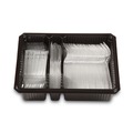 Cutlery Kits | Dixie CH0369DX7 Tray with Plastic Forks/Knives/Spoons Combo Pack - Clear (180/Pack) image number 0