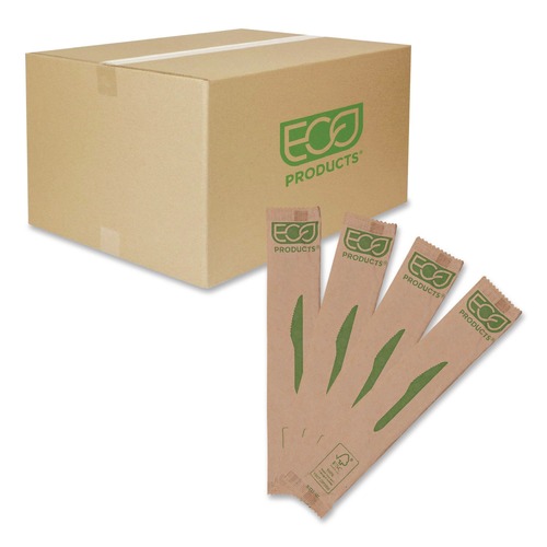 Disposable Knives | Eco-Products EP-S211-W Knife Wood Cutlery - Natural (500/Carton) image number 0