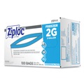 Resealable Bags | Ziploc 682254 2-Gallon 2.7 mil. 13 in. x 15.5 in. Double Zipper Freezer Bags - Clear (100/Carton) image number 2
