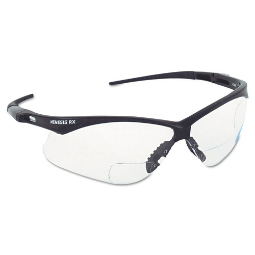  | Ansell 28621 plus1.5 Diopter Strength V60 Nemesis Rx Reader Safety Glasses - Black Frame, Clear Lens image number 0