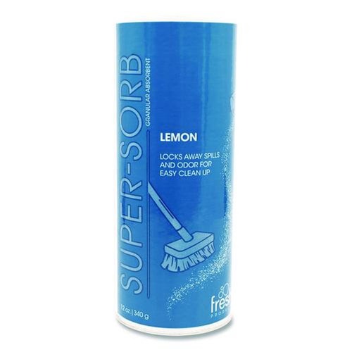 Sorbents | Fresh Products SSC-F-006I024M-22 Super-Sorb 12 oz. Liquid Spill Absorbent - Lemon Scent image number 0