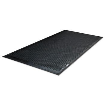 OUTDOOR MATTING | Guardian 14030500 Clean Step 36 in. x 60 in. Outdoor Rubber Polypropylene Scraper Mat - Black