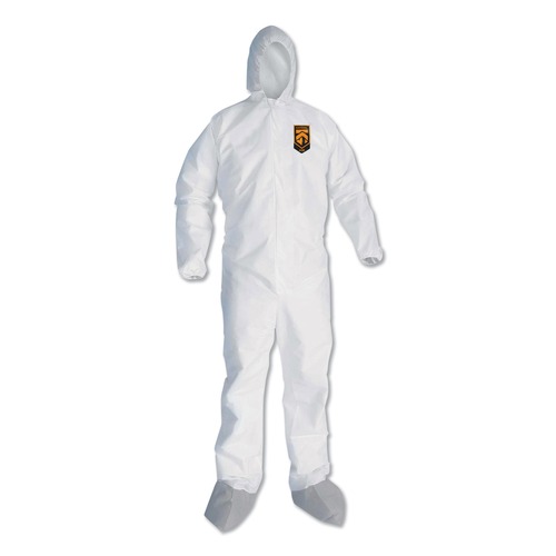 Hand Sanitizing Wipes | Ansell 48977 A45 Liquid/Particle Protection Surface Prep/Paint Coveralls - Quadruple Extra Large, White (25/Carton) image number 0