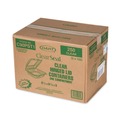 Food Containers & Lids | Dart C90PST1 ClearSeal 8.3 in. x 8.3 in. x 3 in. Hinged-Lid Plastic Containers - Clear (250/Carton) image number 0