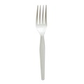 Disposable Forks | Boardwalk BWKFORKWHPSIW Heavyweight Wrapped Polystyrene Fork Cutlery - White (1000/Carton) image number 1