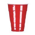 Cups | Hefty PAC C20950 Easy Grip Disposable Plastic 9 oz. Party Cups - Red (50/Pack, 12 Packs/Carton) image number 3