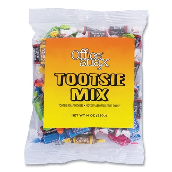 Office Snax 00658 14 oz. Bag Tootsie Roll Assortment