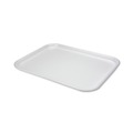 Food Containers & Lids | Pactiv Corp. 0TF112160000 16.25 in. x 12.63 in. x 0.63 in. #1216 Supermarket Tray - White (100/Carton) image number 1