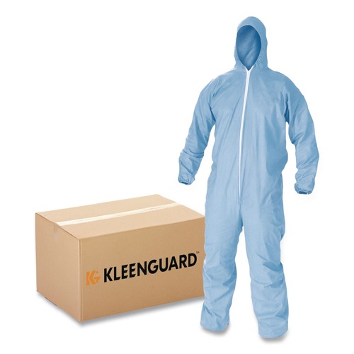 Cleaning Cloths & Wipes | KleenGuard 45353 A65 Zipper Front Flame-Resistant Coveralls - Large/Blue (25/Carton) image number 0