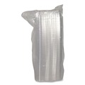 Food Containers & Lids | Pactiv Corp. 0CI8D17S0000 17S Deep Dome 8.3 in. x 4.8 in. x 2.1 in. Plastic OPS Dome-Style Lid - Clear image number 2