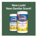 Cleaning Cloths & Wipes | Clorox 01628 7 in. x 7.75 in. 1-Ply Bleach Free Disinfecting Cleaning Wipes - Crisp Lemon White (6/Carton) image number 4