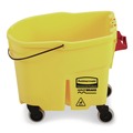 Buckets & Wringers | Rubbermaid Commercial 2064914 WaveBrake 2.0 8.75 gal Plastic Bucket - Yellow image number 2