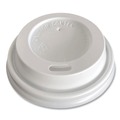 Cup Lids | Boardwalk BWKHOTWH4 Plastic Hot Cup Lids Fits 4 oz. Cups - White (1000/Carton) image number 1