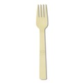 Disposable Forks | Dixie ANFBAM Mediumweight Bamboo Cutlery Fork - Light Golden (1000/Carton) image number 1