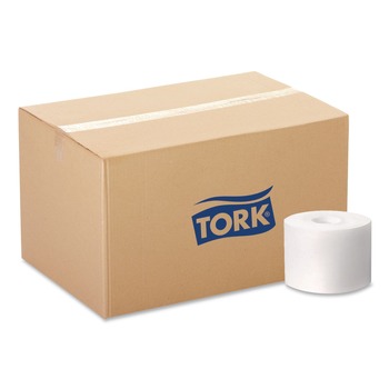 Tork 7170630 7.5 in. x 600 ft. 1-Ply Premium Notched Hand Towel Roll - White (6 Rolls/Carton)
