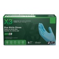 Food Service Disposable & Single Use Gloves | Ammex X348100 3 mil Industrial Powder-Free Nitrile Gloves - X-Large, Blue (1000/Carton) image number 2