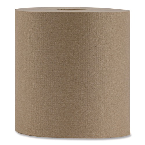 Perforated Roll & Hand Towels | Boardwalk B6256 NonPerforated 1-Ply 800 ft. Hardwound Paper Towels - Natural (6/Carton) image number 0