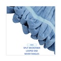 Mop Heads | Boardwalk BWKMWTMBCT Microfiber Looped-End Wet Mop Head - Medium, Blue (12/Carton) image number 5
