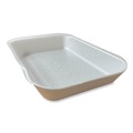 Food Containers & Lids | GEN 2DWH 8.56 in. x 6.1 in. x 1.2 in. No. 2D Foam Meat Trays - White (500/Carton) image number 3