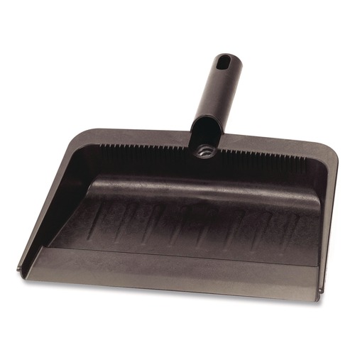 Dust Pans | Carlisle 36143703 8 x 12 Flo-Pac Flexible Plastic Dustpan - Black image number 0