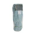 Mop Heads | Boardwalk BWK1400MCT EchoMop with Looped-End Synthetic/Cotton Wet Mop Head - Medium, Blue (12/Carton) image number 2