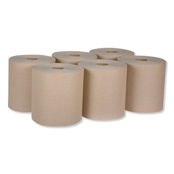 Tork RK800E 7.88 in. x 800 ft. 1-Ply Universal Hardwound Roll Towel - Natural (6/Carton)