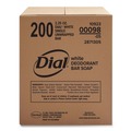 Hygiene Bar Soaps | Dial Professional 10923 00098 2.5 oz. Unwrapped Antibacterial Deodorant Bar Soap - lean Fresh Scent (200/Carton) image number 2