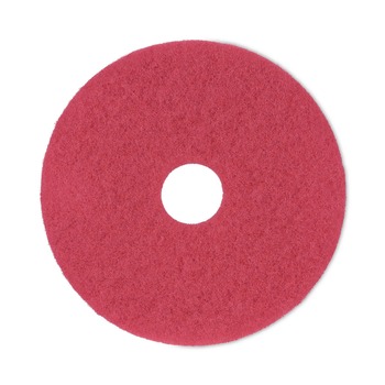 Boardwalk BWK4017RED 17 in. Diameter Buffing Floor Pads - Red (5/Carton)