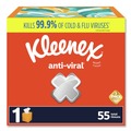 Facial Tissues | Kleenex 54505 Anti-Viral 3-Ply Facial Tissue - White (27/Carton) image number 5