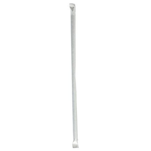 Straws/Stems/Sticks | Boardwalk BWKGST1025BK 10.25 in. Polypropylene Wrapped Giant Straws - Black (1200/Carton) image number 0