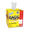 Perforated Roll & Hand Towels | Scott 75260 12 in. x 9 in. POP-UP Box Rags in a Box - White (200/Box) image number 0