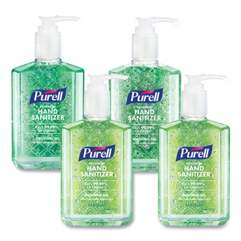PURELL 9674-06-ECDECO 8 oz Advanced Hand Sanitizer Soothing Gel - Fresh Scent (4/Pack)
