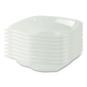  | Anchor 4548110 8.13 in. x 8.13 in. x 1.75 in. 32 oz. Crystal Classics Plastic Bowl - Clear (150/Carton)