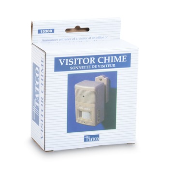 DOOR BELLS CHIMES | Tatco 15300 2.75 in. x 2 x 4.25 in. Battery Operated Visitor Arrival/Departure Chime - Gray
