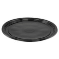 Aluminum Pans & Lids | WNA WNA A512PBL 12 in. Diameter Caterline Casuals Thermoformed Plastic Platters - Black (25/Carton) image number 0